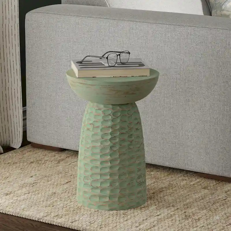 WYNDENHALL Willis 13 inch Wide Solid Wood Contemporary Accent Table & Fully Assembled - 12.6 D x 12.6 W x 17.7 H