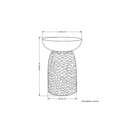 WYNDENHALL Willis 13 inch Wide Solid Wood Contemporary Accent Table & Fully Assembled - 12.6 D x 12.6 W x 17.7 H