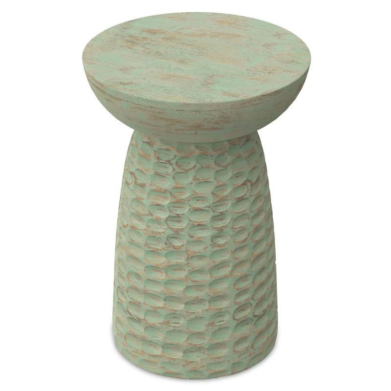 WYNDENHALL Willis 13 inch Wide Solid Wood Contemporary Accent Table & Fully Assembled - 12.6 D x 12.6 W x 17.7 H