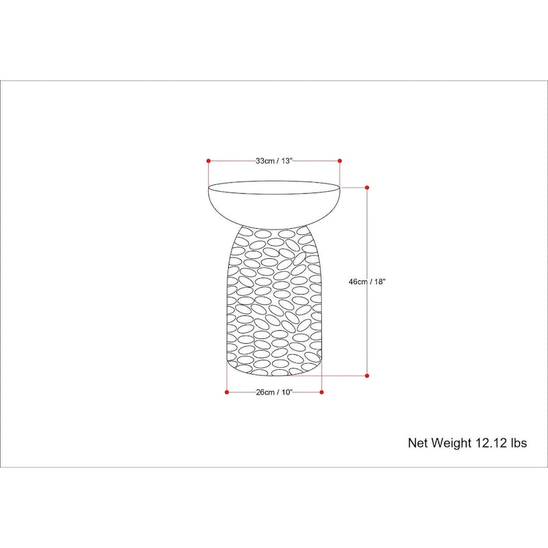 WYNDENHALL Willis 13 inch Wide Solid Wood Contemporary Accent Table & Fully Assembled - 12.6 D x 12.6 W x 17.7 H