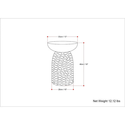 WYNDENHALL Willis 13 inch Wide Solid Wood Contemporary Accent Table & Fully Assembled - 12.6 D x 12.6 W x 17.7 H