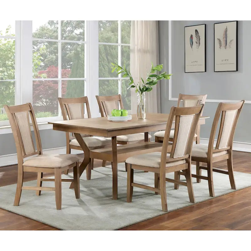 Furniture of America Dionne 7-piece Storage Dining Table Set