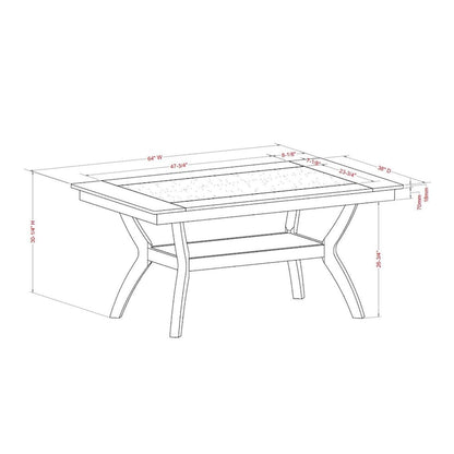 Furniture of America Dionne 7-piece Storage Dining Table Set