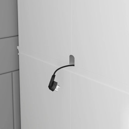 Buffet Cabinet w Hutch Kitchen Pantry Storage Cabinet White Sideboard