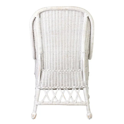Natural Rattan Cushioned Dining Accent Chair by East at Main