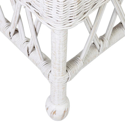 Natural Rattan Cushioned Dining Accent Chair by East at Main