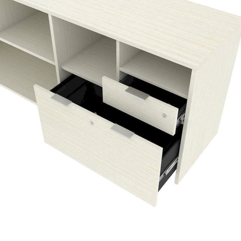 Bestar i3 Plus U-Desk with Two Drawers
