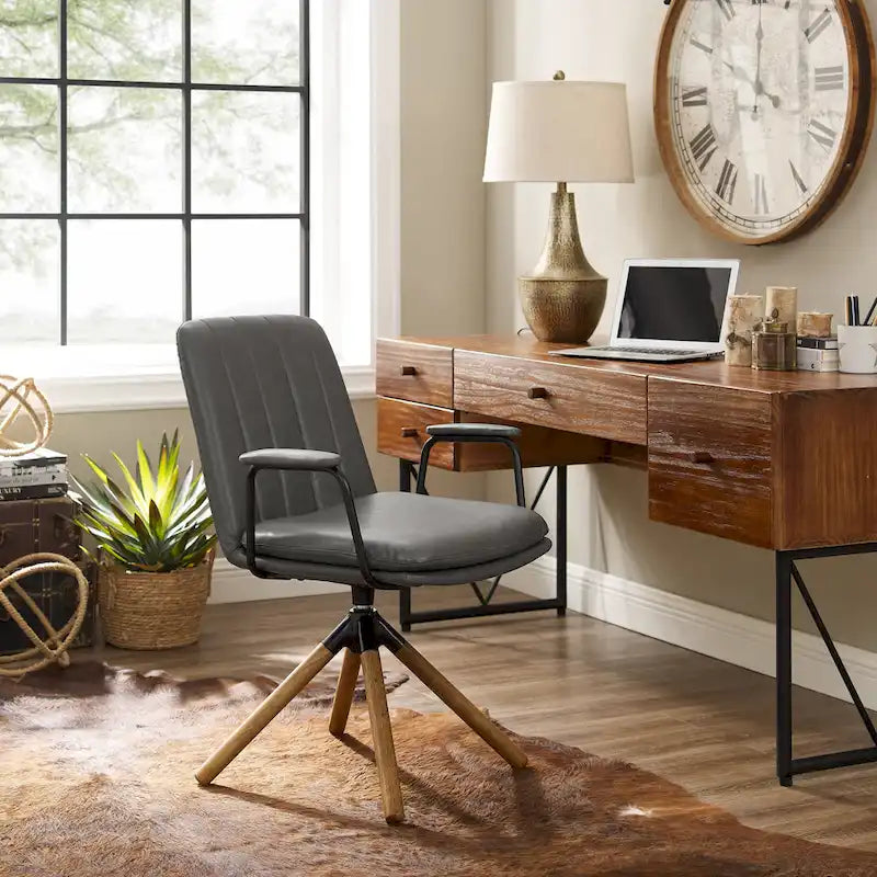 Art Leon Set of 2 Mid-century Swivel Home Office Chair