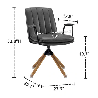 Art Leon Set of 2 Mid-century Swivel Home Office Chair