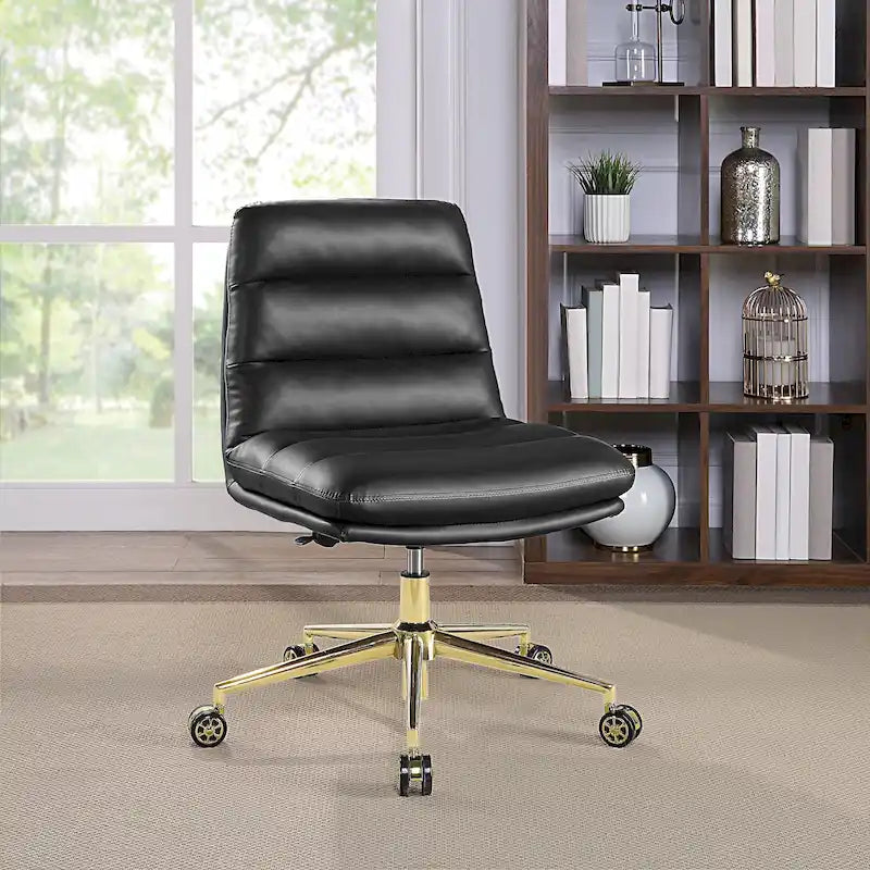 Legacy Swivel Office Chair in Faux Leather