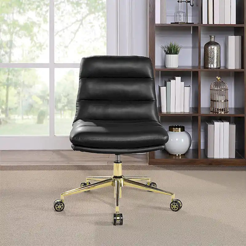 Legacy Swivel Office Chair in Faux Leather