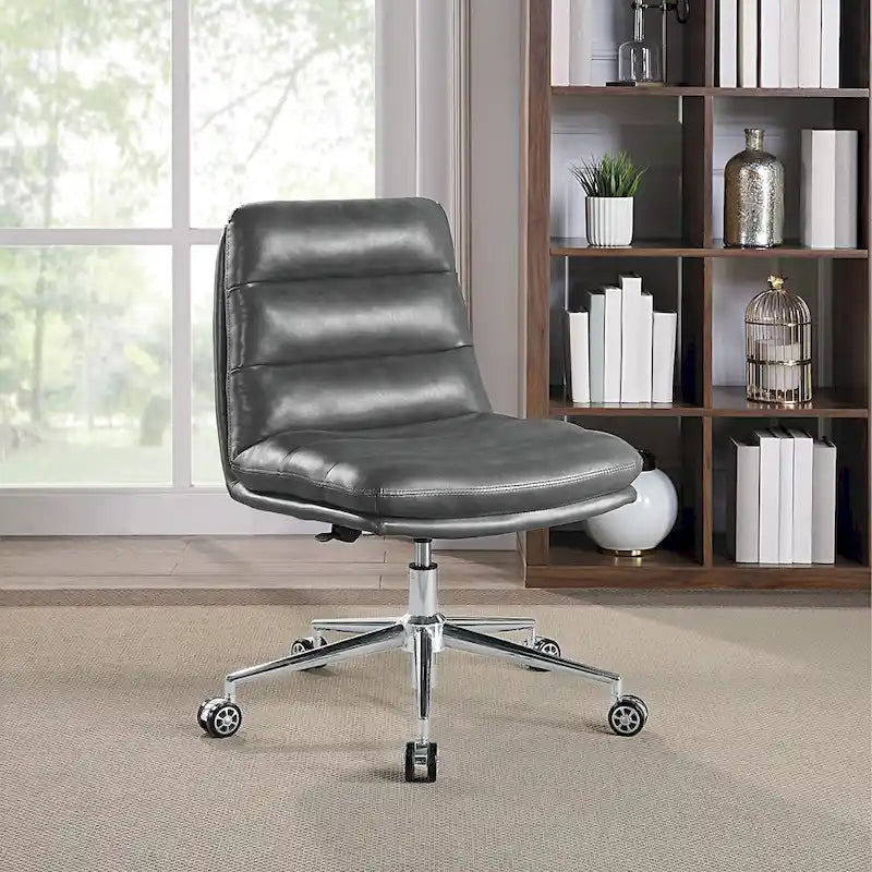 Legacy Swivel Office Chair in Faux Leather
