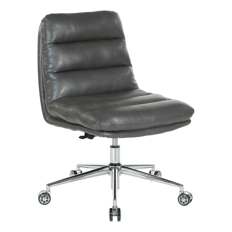 Legacy Swivel Office Chair in Faux Leather