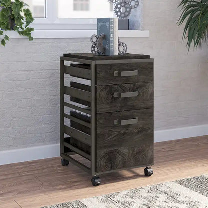 Refinery 3-drawer Mobile File Cabinet