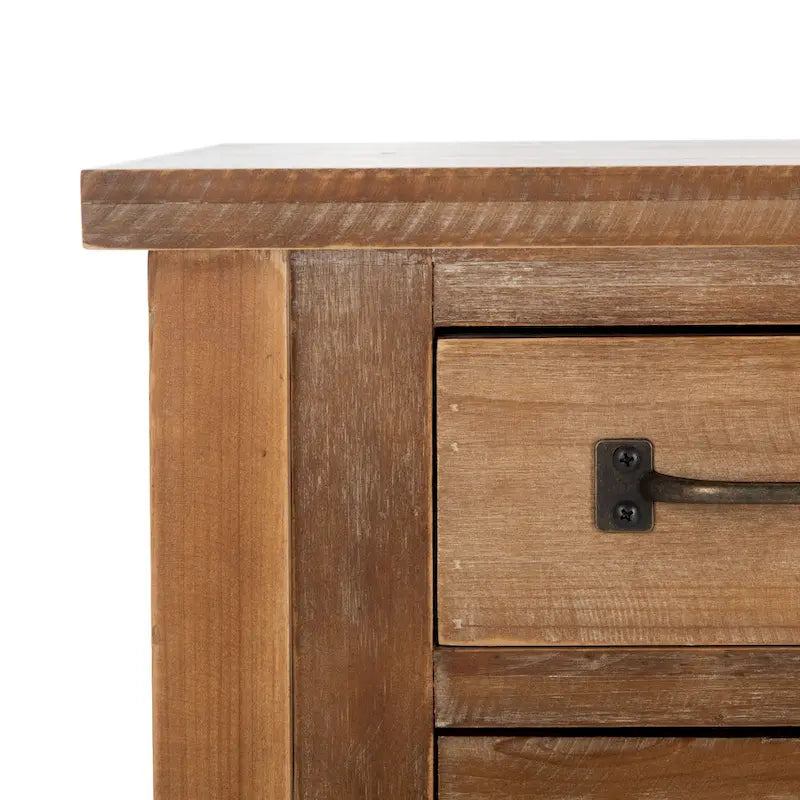 SAFAVIEH Neppie Natural Oak 9-Drawer Chest