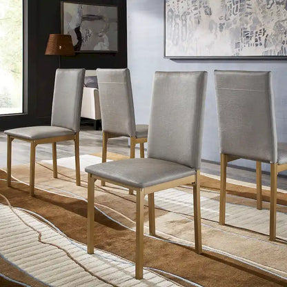 Darcy Faux Marble Top and Gold Dining Set by iNSPIRE Q Bold