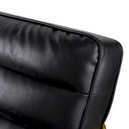 A&B Home 30-inch Black Chair with Gold Frame