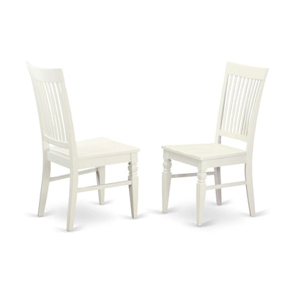 East West Furniture 3 Piece Dinette Set Contains a Round Dining Table and 2 Dining Room Chairs, (Finish Options)