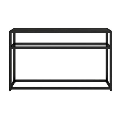 SEI Furniture Baldrick Modern 50 Long Console Table with Shelf