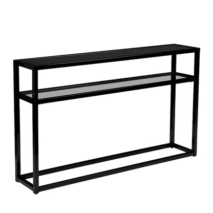 SEI Furniture Baldrick Modern 50 Long Console Table with Shelf