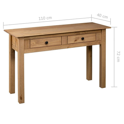 vidaXL Console Table Entryway Table Side Table Solid Pine Wood Panama Range - 43.3 x 15.7 x 28.3