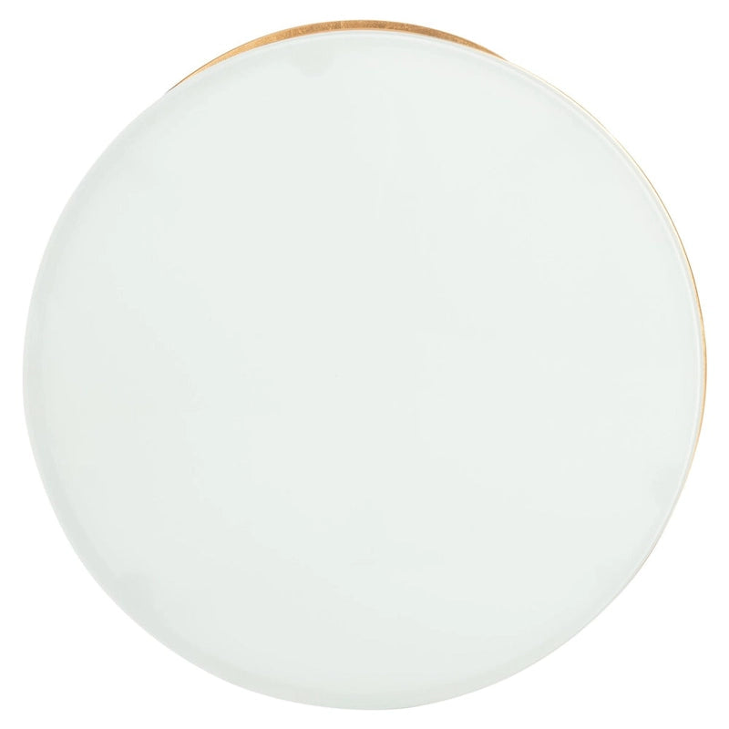 SAFAVIEH Treasures Jeanine Gold/ White Top Accent Table - 20 x 20 x 21.2 - 20Wx20Dx21H