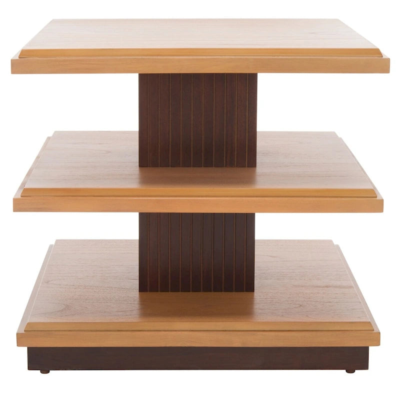 SAFAVIEH Ava 2-Shelf Accent Table - 24 L x 24 D x 21 H - 24Wx24Dx21H