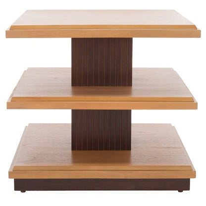 SAFAVIEH Ava 2-Shelf Accent Table - 24 L x 24 D x 21 H - 24Wx24Dx21H