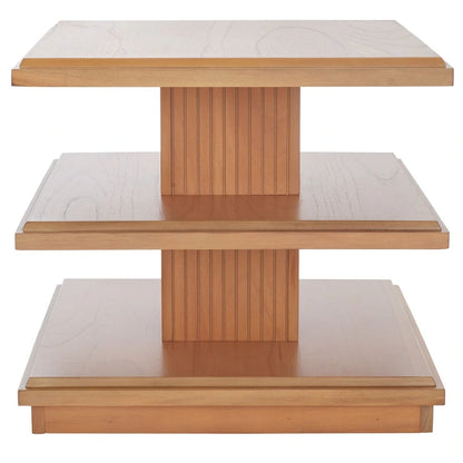 SAFAVIEH Ava 2-Shelf Accent Table - 24 L x 24 D x 21 H - 24Wx24Dx21H