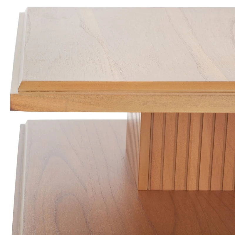 SAFAVIEH Ava 2-Shelf Accent Table - 24 L x 24 D x 21 H - 24Wx24Dx21H