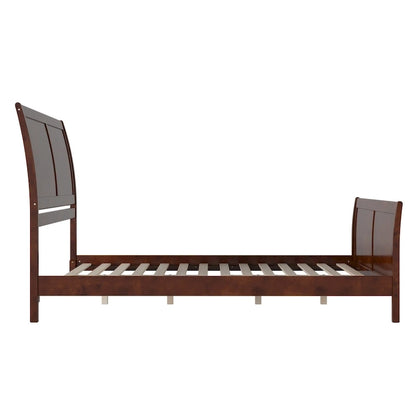 AFI, Portland Solid Wood Low Profile Platform Bed with Matching Footboard