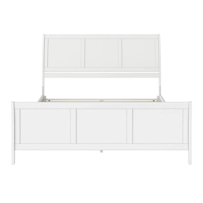 AFI, Portland Solid Wood Low Profile Platform Bed with Matching Footboard