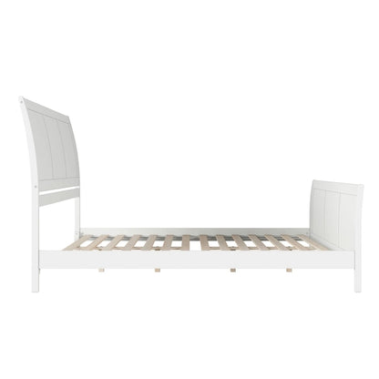 AFI, Portland Solid Wood Low Profile Platform Bed with Matching Footboard