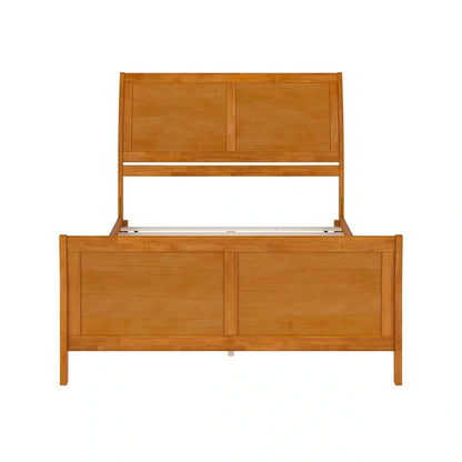 AFI, Portland Solid Wood Low Profile Platform Bed with Matching Footboard