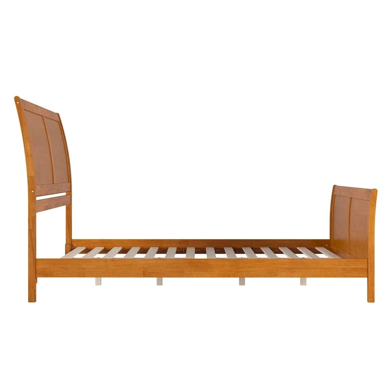 AFI, Portland Solid Wood Low Profile Platform Bed with Matching Footboard