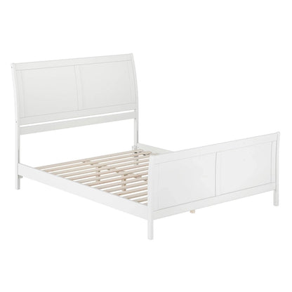 AFI, Portland Solid Wood Low Profile Platform Bed with Matching Footboard