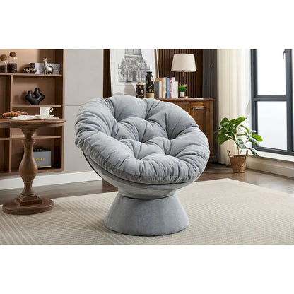 Oversized Swivel Accent Chair, 360 Swivel Barrel Chair, Papasan Chair for Living Room Bedroom