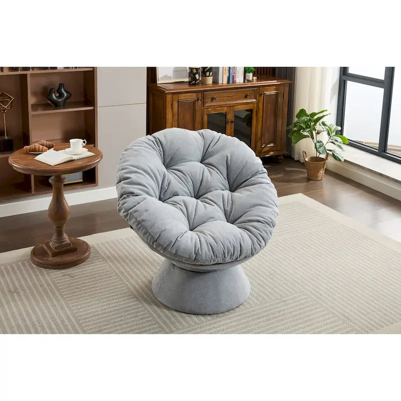 Oversized Swivel Accent Chair, 360 Swivel Barrel Chair, Papasan Chair for Living Room Bedroom