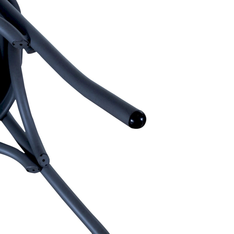 Vintage Series Distressed Metal X Back Side Chair - Antique White (Set of 2)