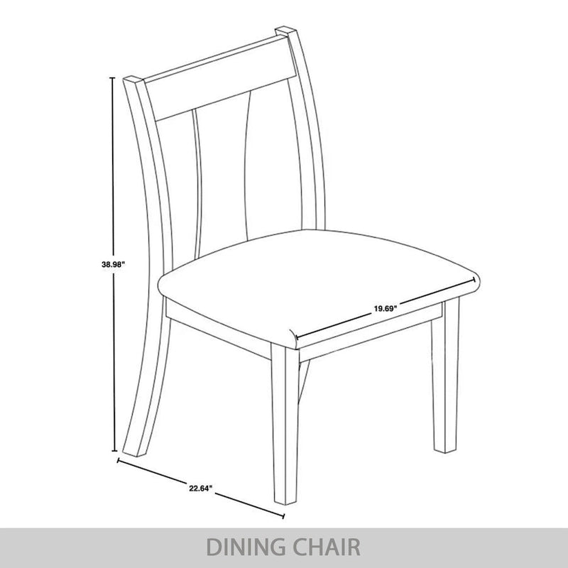 CraftPorch Vintage Style 5-piece Wooden Dining Set