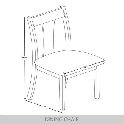 CraftPorch Vintage Style 5-piece Wooden Dining Set