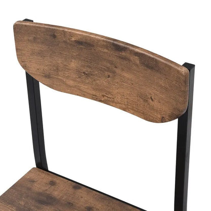 3 Piece Drop Leaf Dining Table Set, Modern Counter Height Round Dining Set with 2 Chairs, Wood Small Kitchen Table Set