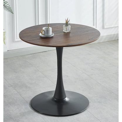 31.5Tulip Dining Table for 2-4 people With Round Mdf Table Top, Pedestal Dining Table, End Table Leisure Coffee Table