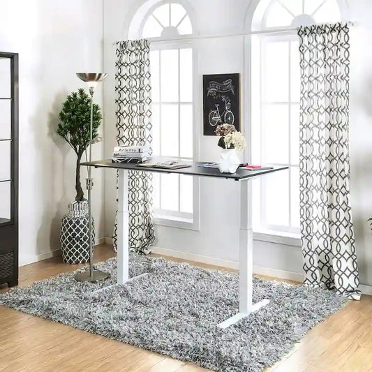 Furniture of America Hix Industrial Adjustable Standing Desk