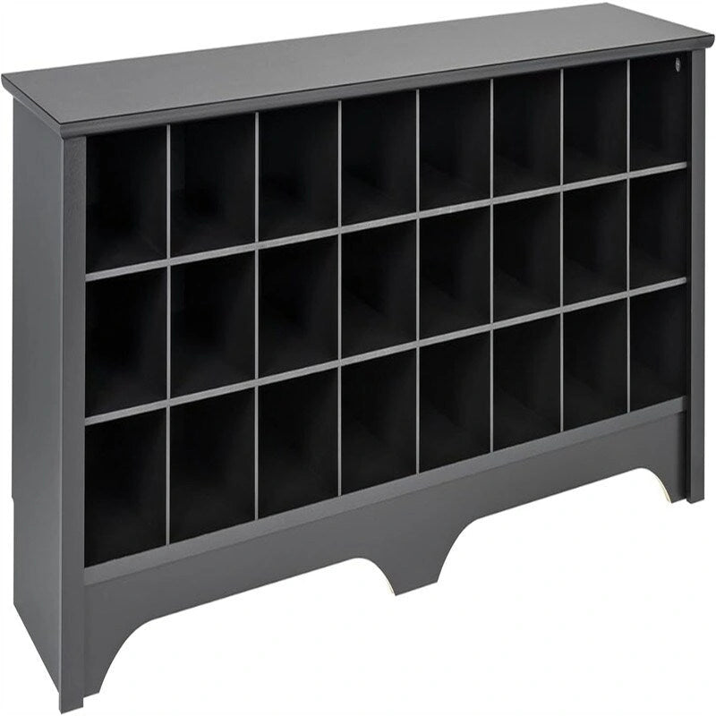24 Pair Shoe Storage Cubby Bench - 15.5D x 60W x 20.25H