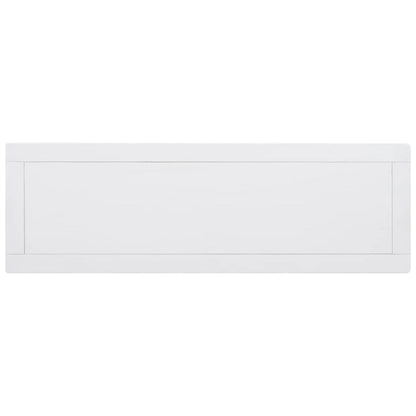 Retro Design Console Table with Two Open Shelves, Pine Solid Wood Frame and Legs for Living Room