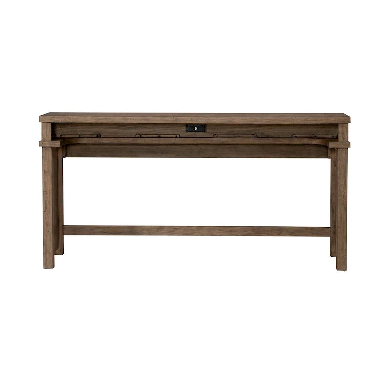 Pinebrook Ridge Weathered Toffee 4 Piece Console Table Set