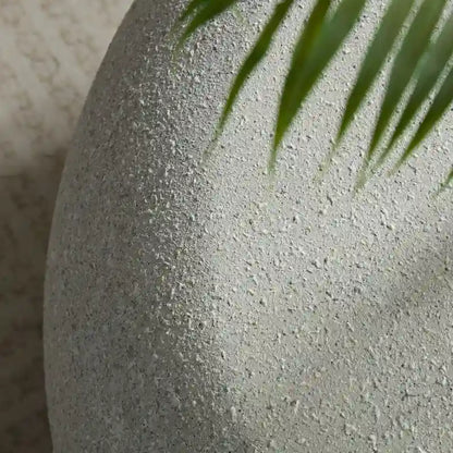 43.31Fiberglass Elliptical Coffee Table for Living Room Vintage Table, Irregular Center Table,No Need Assembly