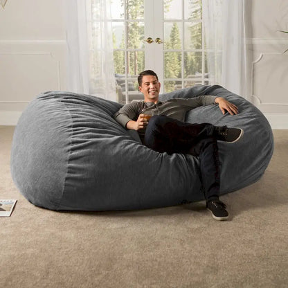 Jaxx 7 Foot Giant Bean Bag Sofa For Adults - Premium Chenille