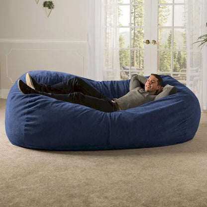 Jaxx 7 Foot Giant Bean Bag Sofa For Adults - Premium Chenille